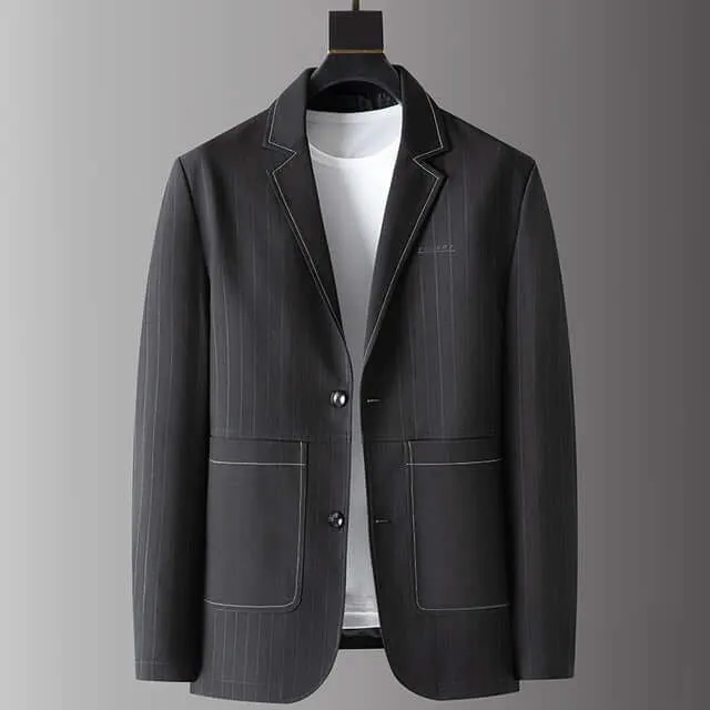 Men's Striped Blazer Jacket - Formal & Casual Wear