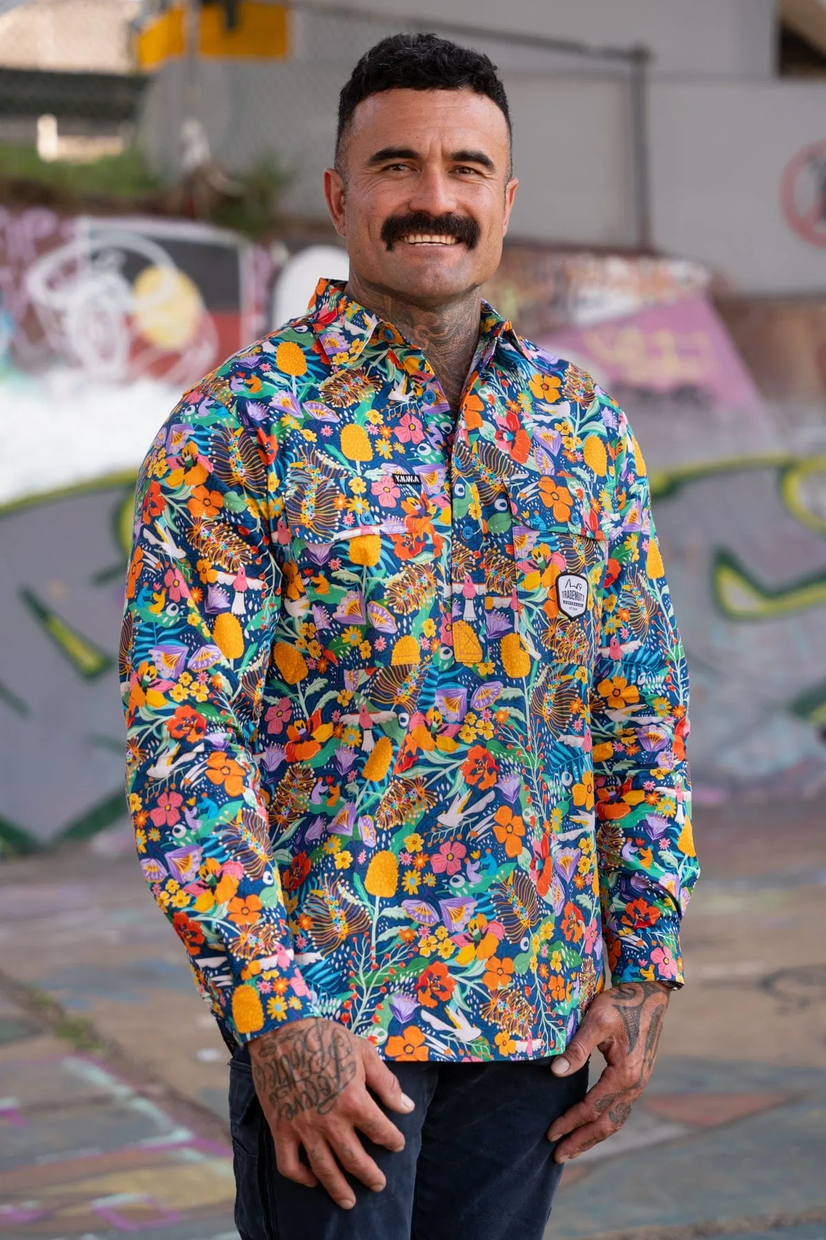Men's The Big Sneeze Half Button Workshirt