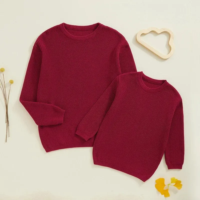Mother and Me Matching Knitted Sweaters