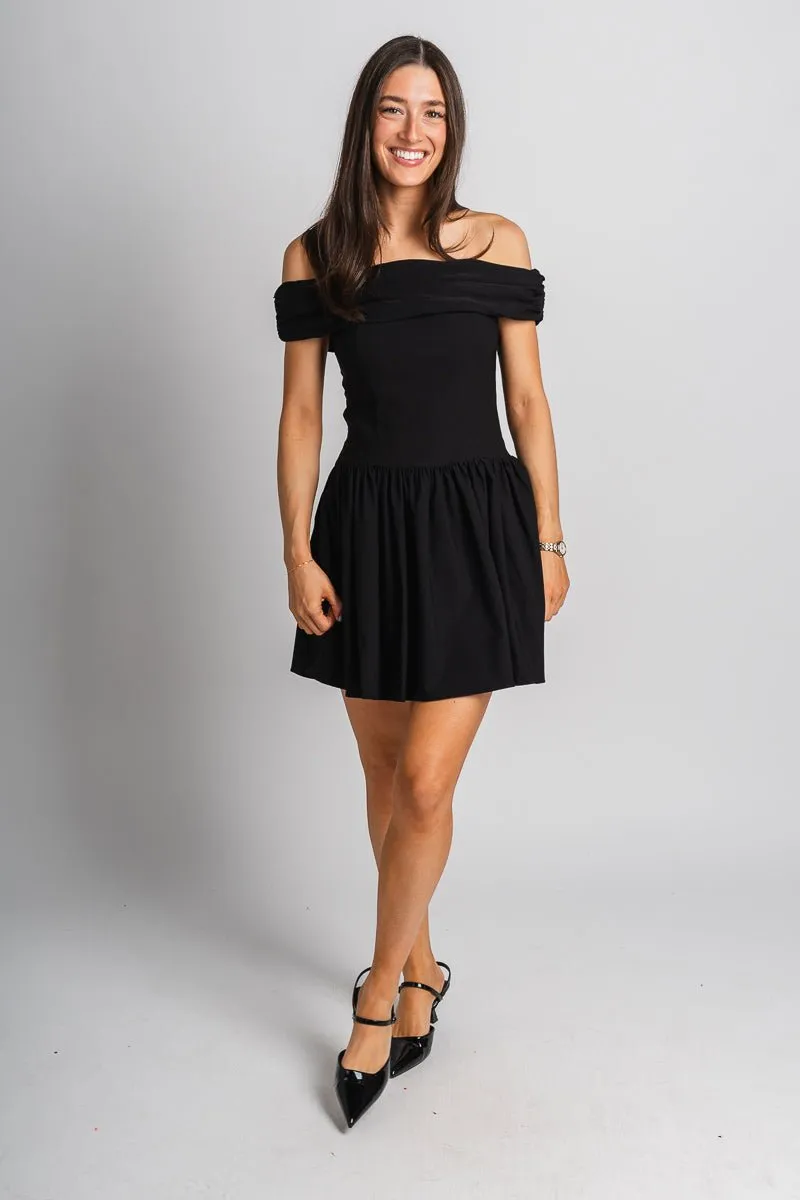Off shoulder dress black