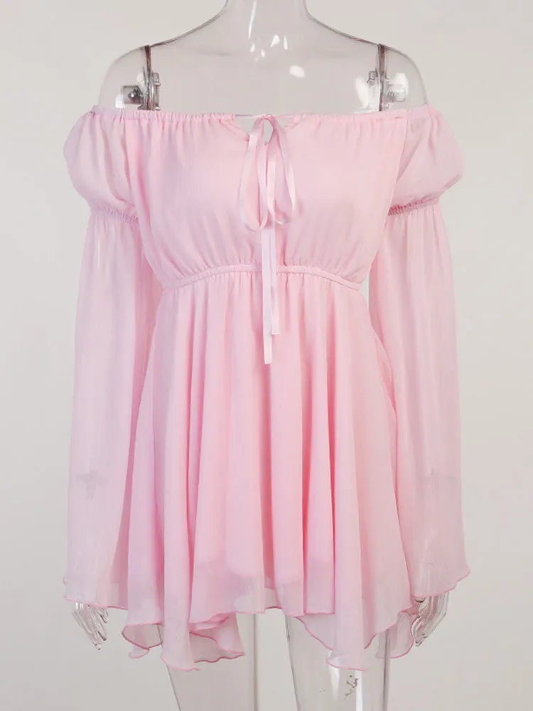 One-shoulder Irregular Dress Suit Short Skirt