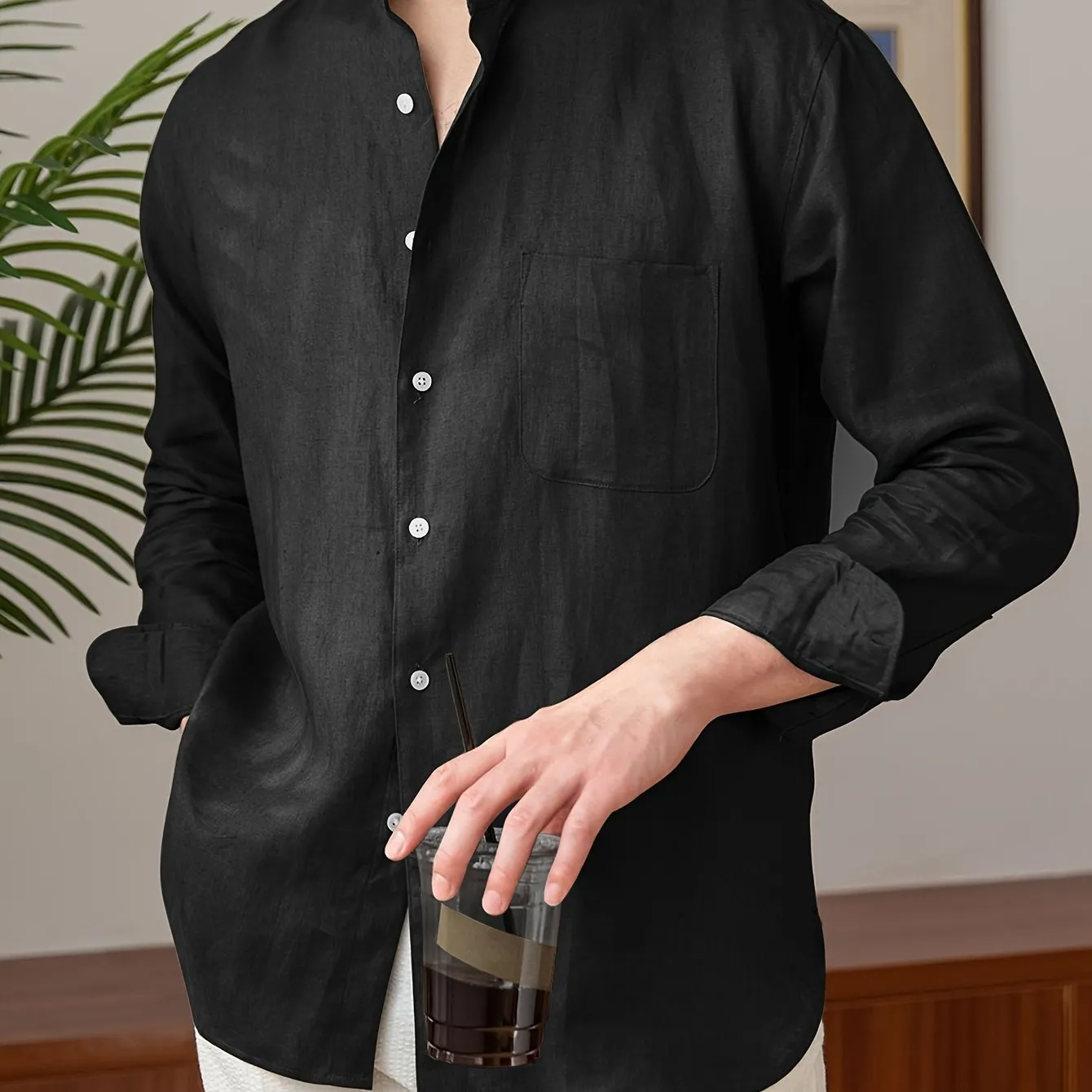 OSCARIN | Solid Linen Shirt