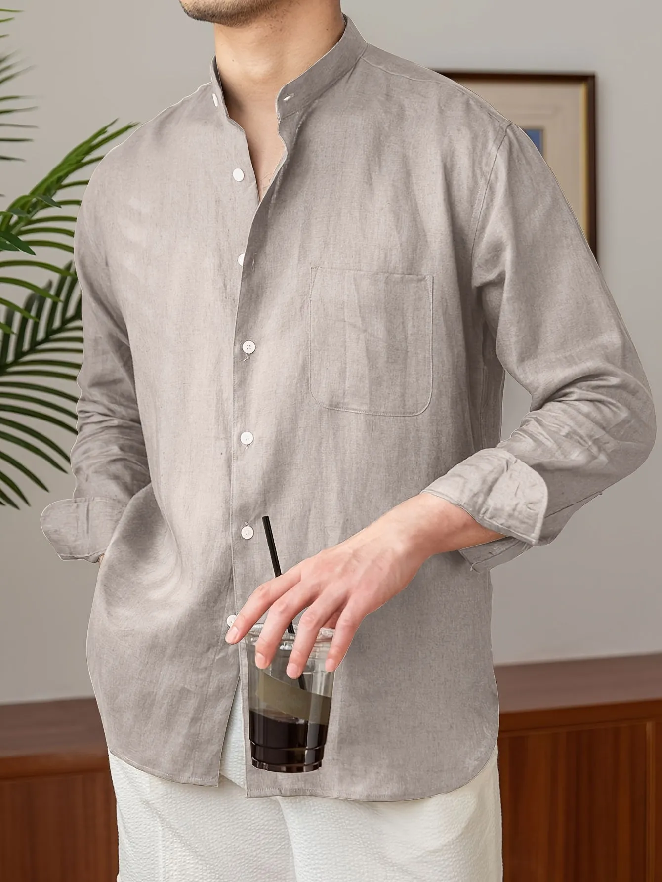 OSCARIN | Solid Linen Shirt