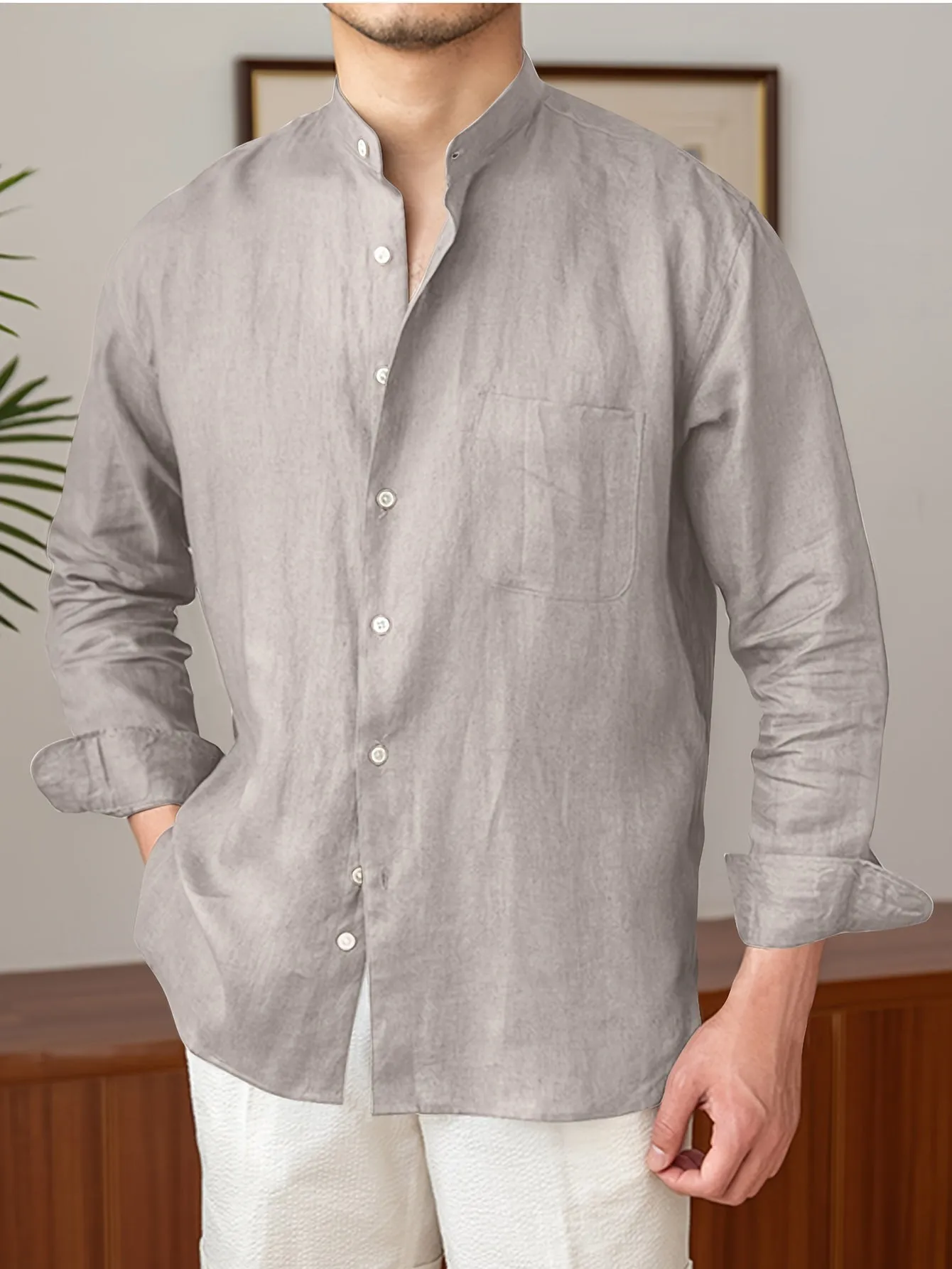 OSCARIN | Solid Linen Shirt