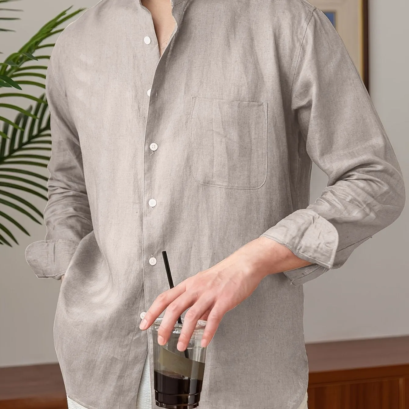OSCARIN | Solid Linen Shirt