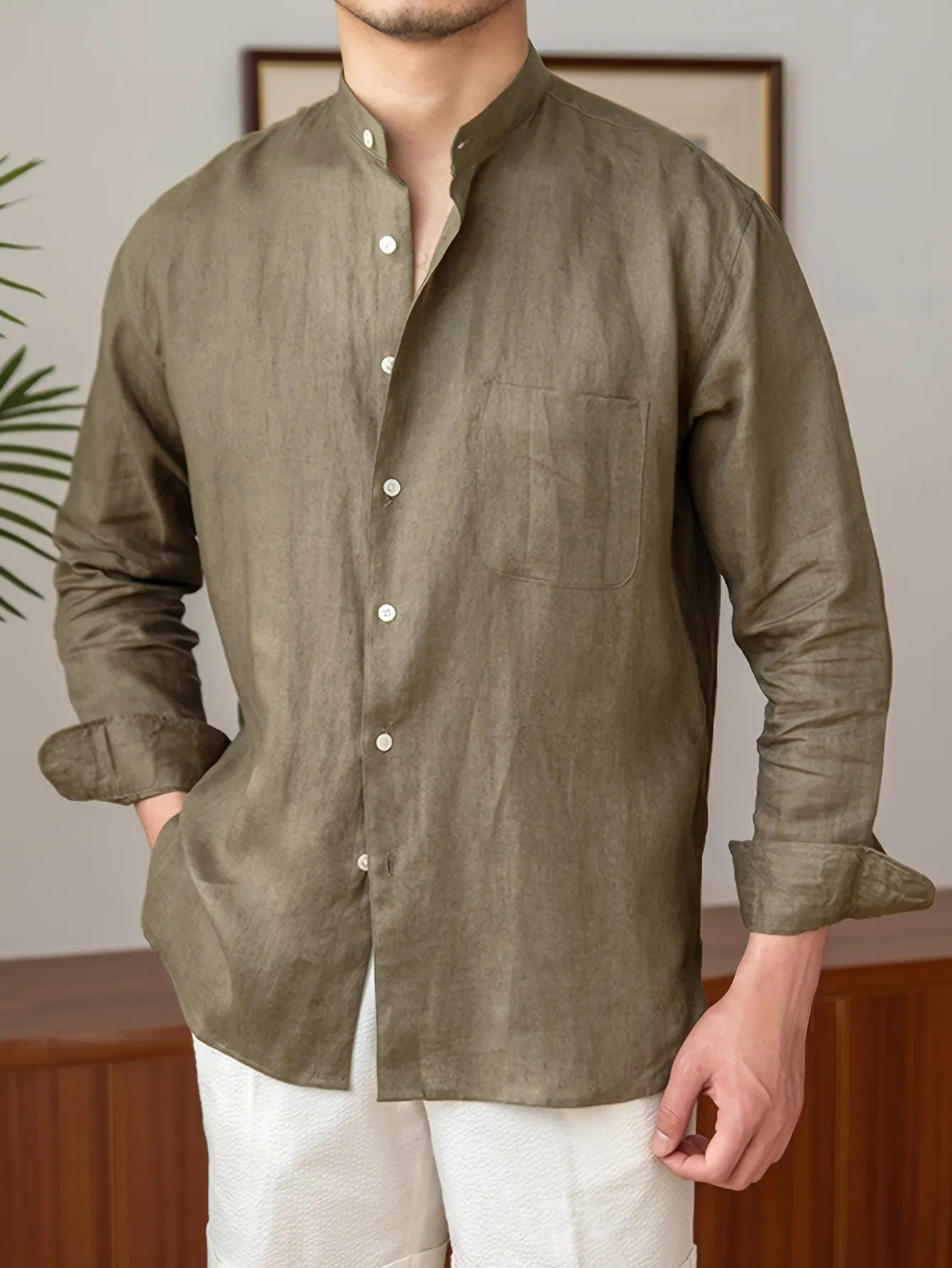 OSCARIN | Solid Linen Shirt