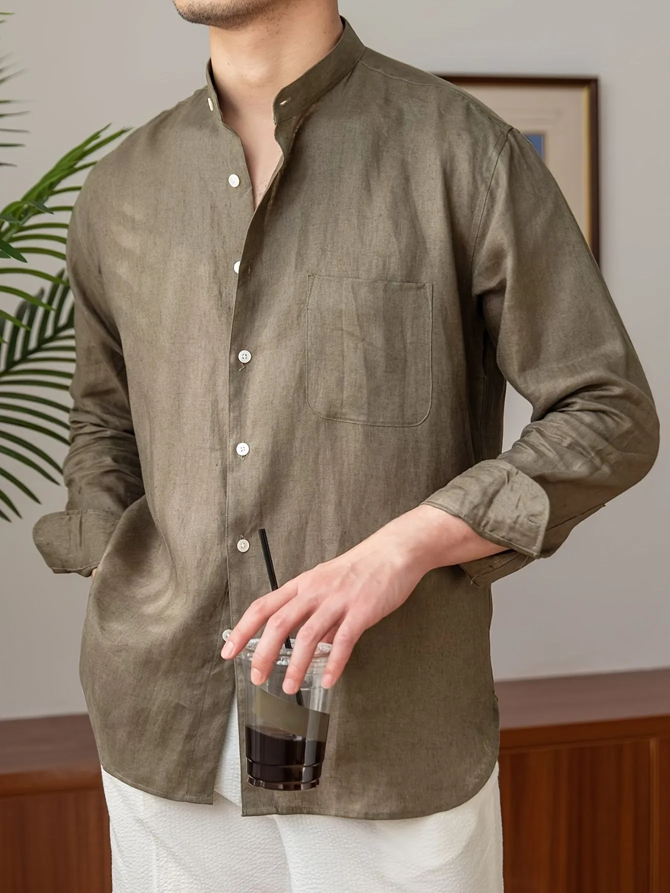 OSCARIN | Solid Linen Shirt