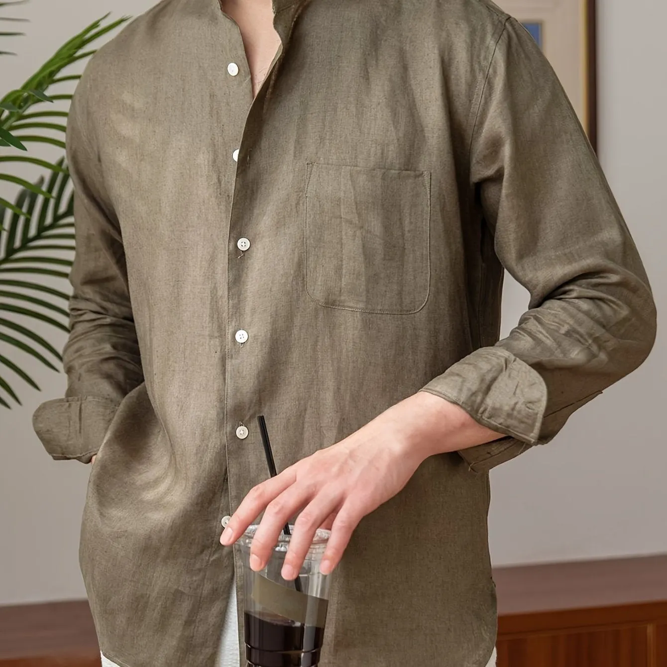 OSCARIN | Solid Linen Shirt