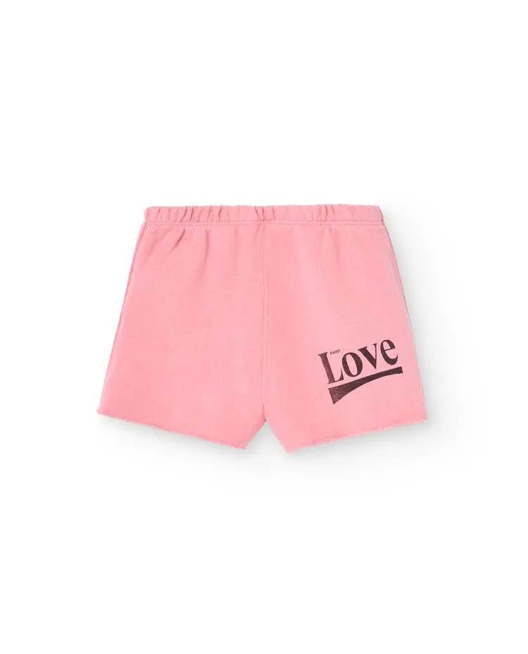 Pink Love Turtledove short Sweatpants