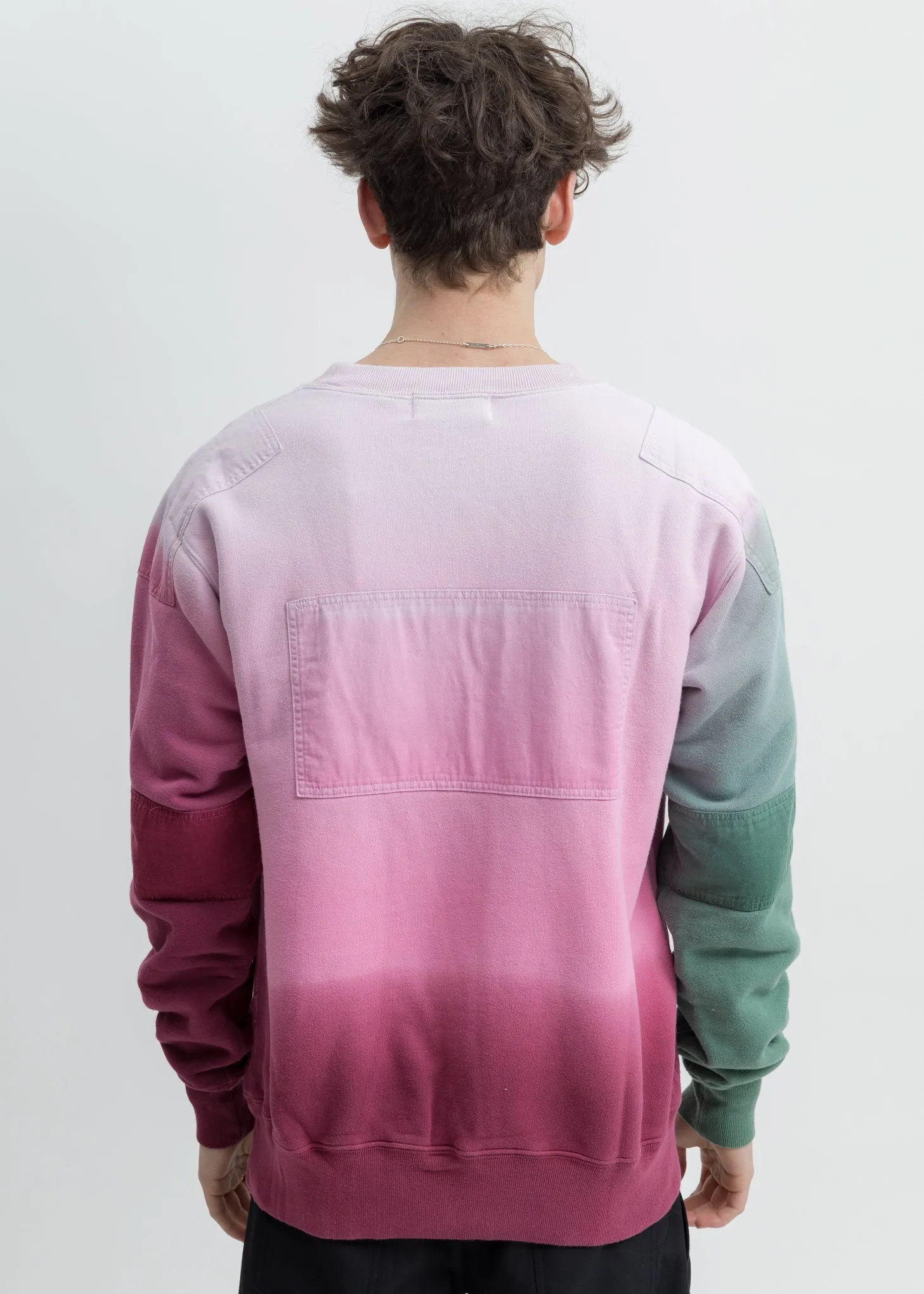 Pink Multicolor New Patchwork Sweatshirt