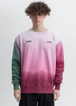 Pink Multicolor New Patchwork Sweatshirt