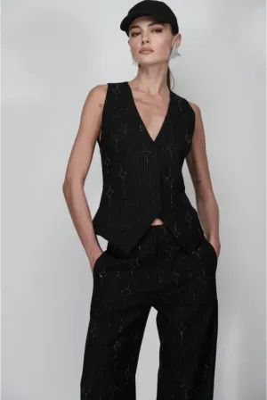 Pinstripe Vest