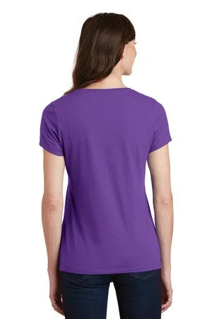Port & Company® Ladies Fan Favorite V-Neck Tee. LPC450V - Blank or Custom Embroidered
