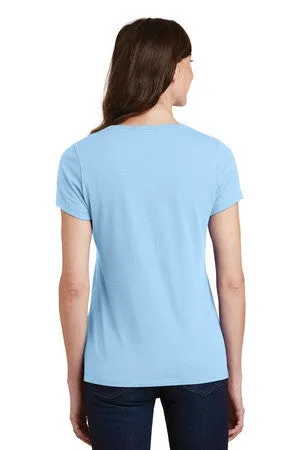 Port & Company® Ladies Fan Favorite V-Neck Tee. LPC450V - Blank or Custom Embroidered