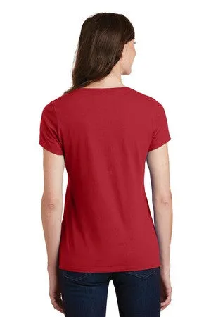 Port & Company® Ladies Fan Favorite V-Neck Tee. LPC450V - Blank or Custom Embroidered