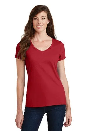 Port & Company® Ladies Fan Favorite V-Neck Tee. LPC450V - Blank or Custom Embroidered