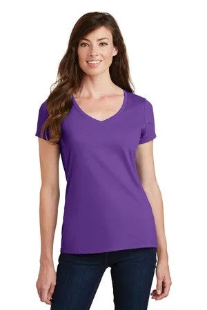 Port & Company® Ladies Fan Favorite V-Neck Tee. LPC450V - Blank or Custom Embroidered