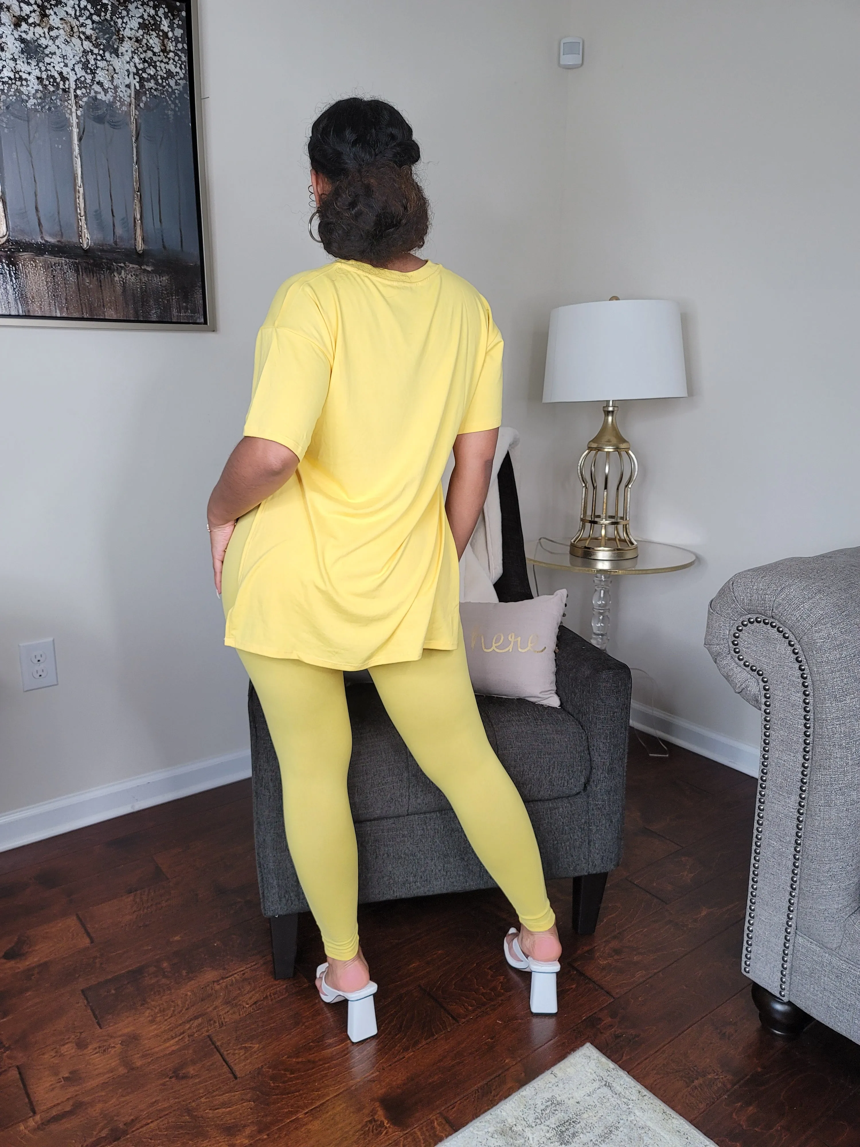Relax II | Yellow Lightweight Lounge Wear Set