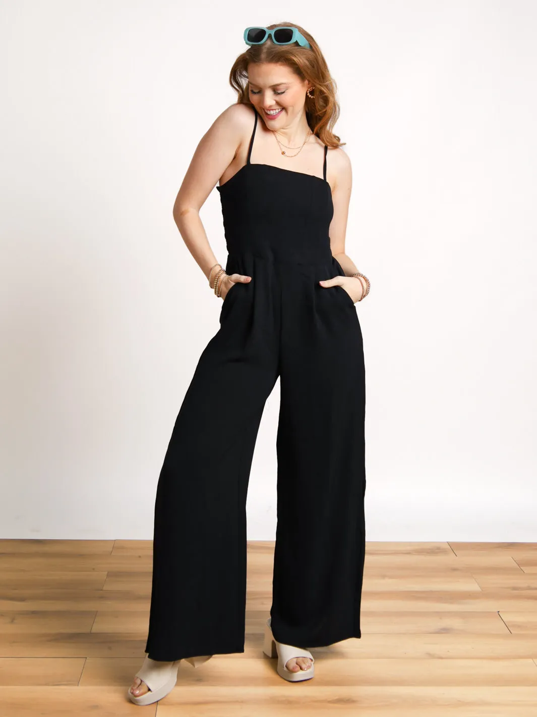 Right My Wrongs Sleeveless Woven Jumpsuit