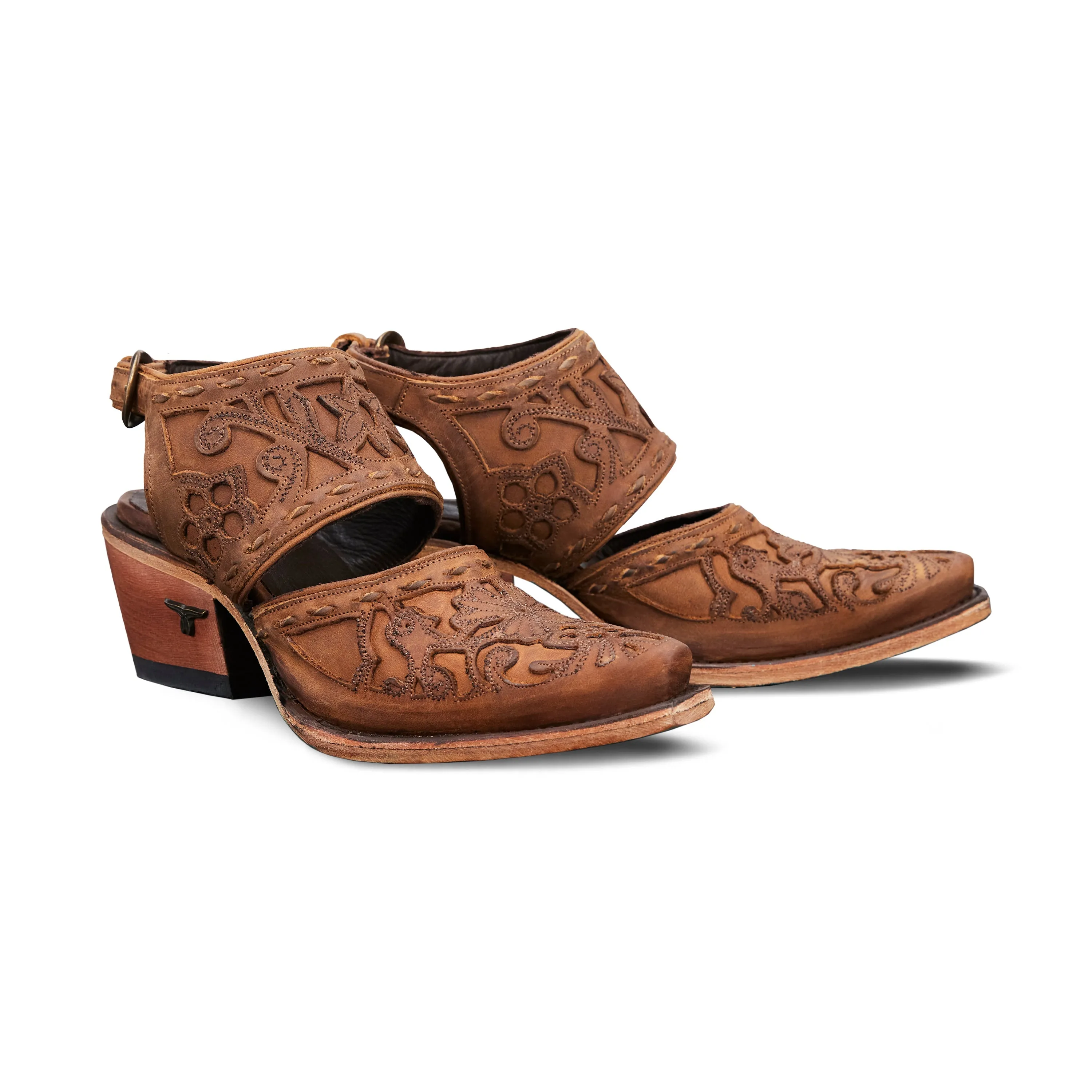 Robin Slingback Mule in Burnt Caramel