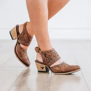 Robin Slingback Mule in Burnt Caramel