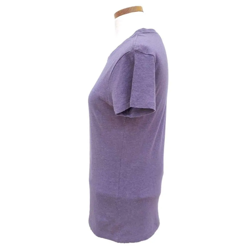 Short Sleeve - Purple Poppies Hemp and Organic Cotton by Uzura