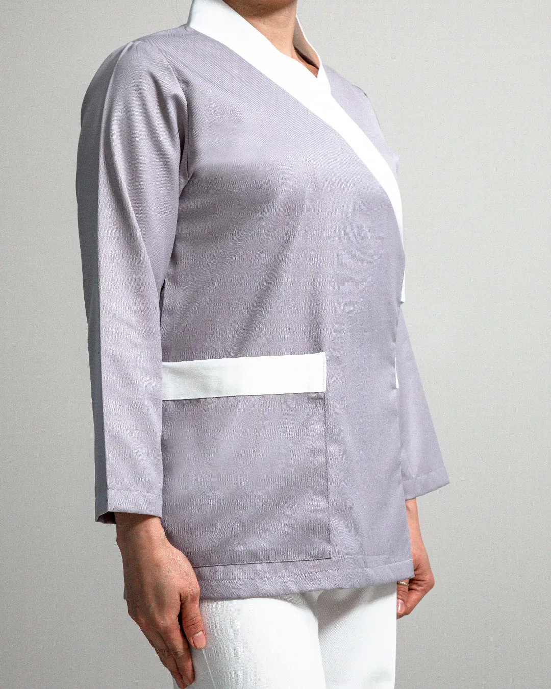 Simple Chic | Double Belt | Light Grey.Offwhite