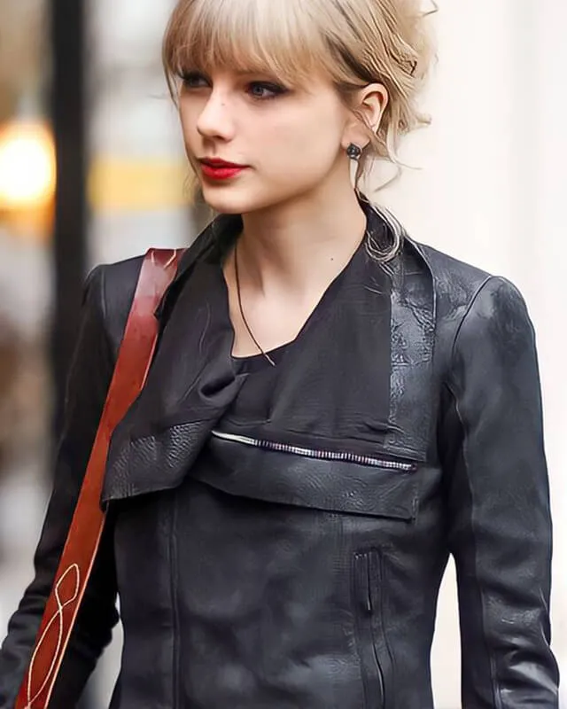 Taylor Swift Inspired Street Fashion Leather Jacket for Women