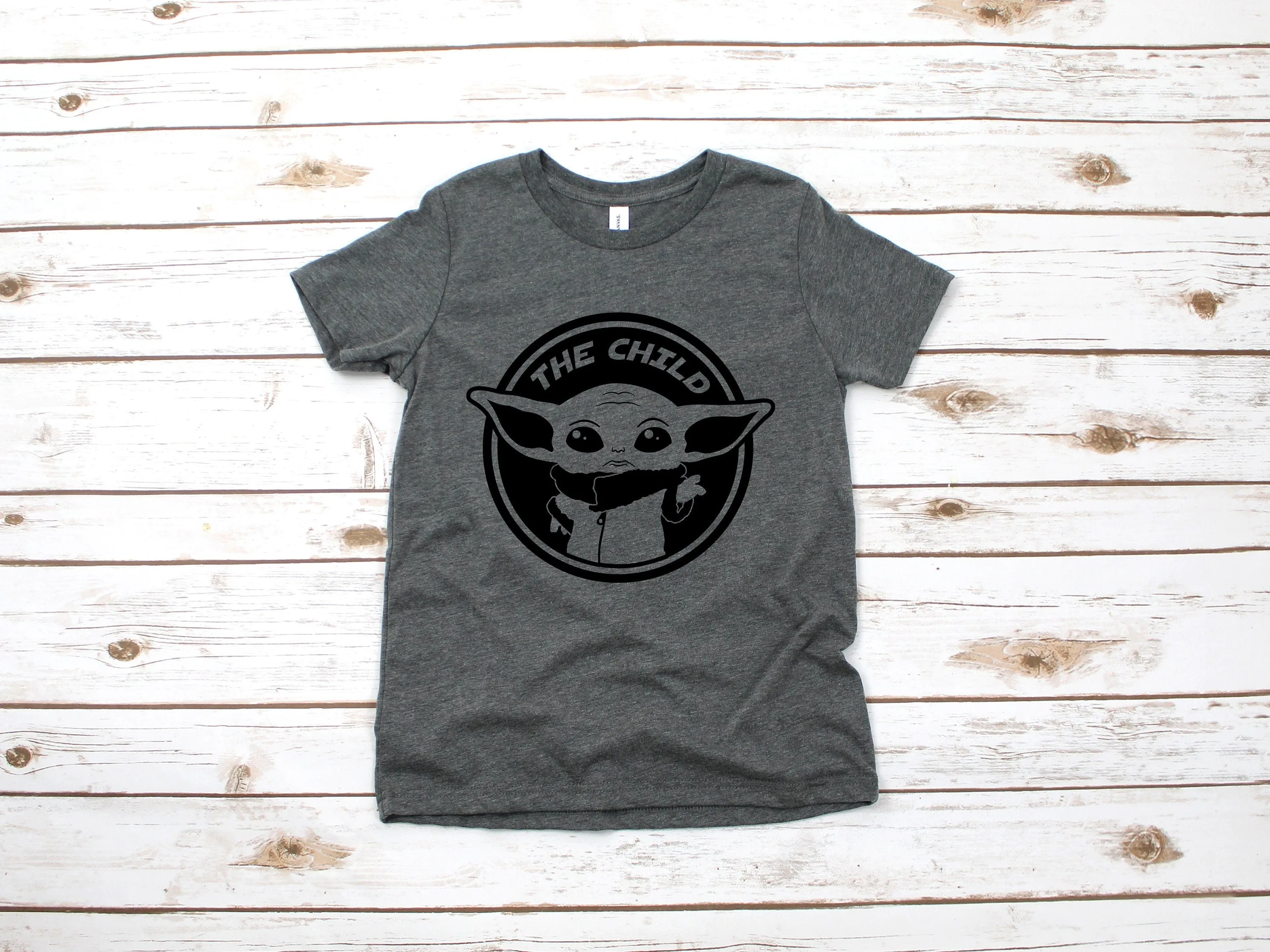 The Child Baby Yoda Star Wars Youth T Shirt - Disney Kids T Shirts - Family Star Wars Matching Shirts