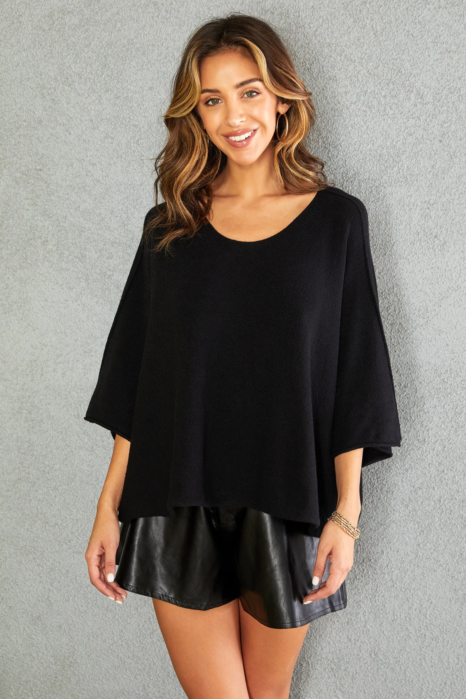 The Cozy Drape Knit Sweater