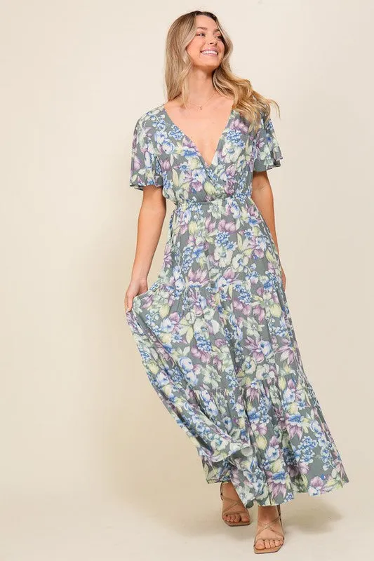 TIMING Arya Flora Maxi Dress