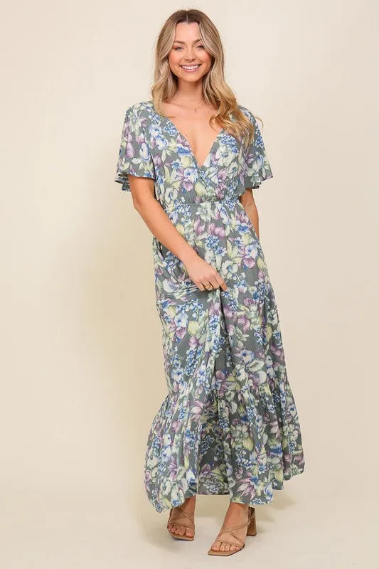 TIMING Arya Flora Maxi Dress