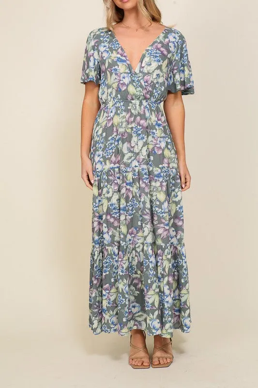TIMING Arya Flora Maxi Dress