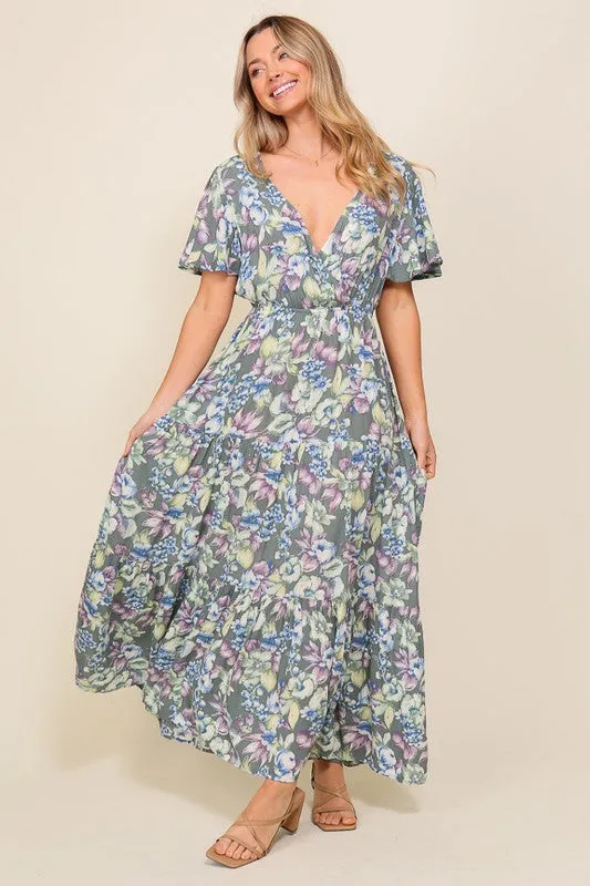 TIMING Arya Flora Maxi Dress