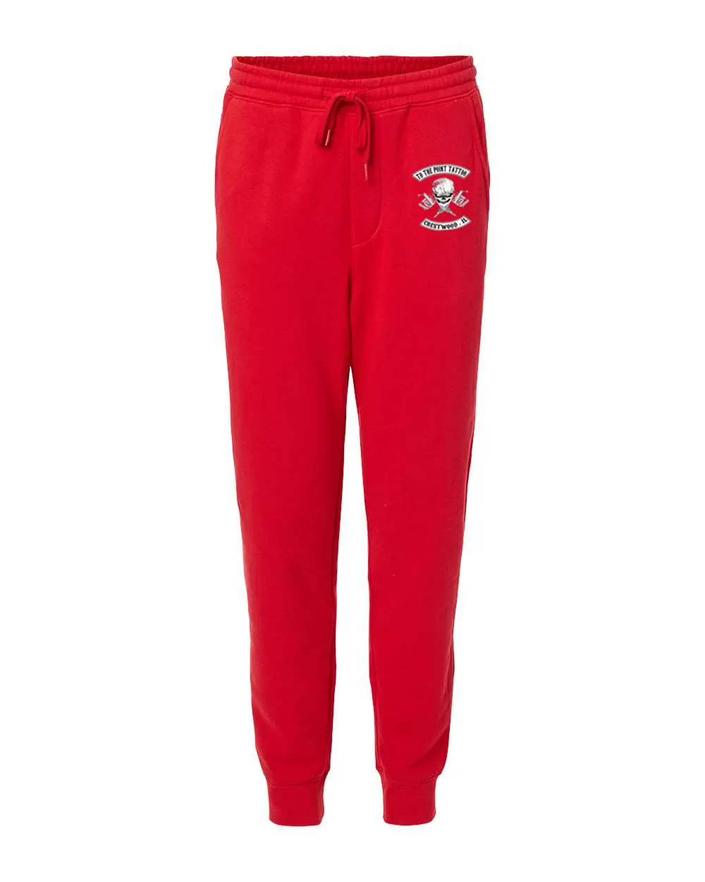 To The Point Tattoo "OG" Midweight Fleece Pants w/Pockets - Red