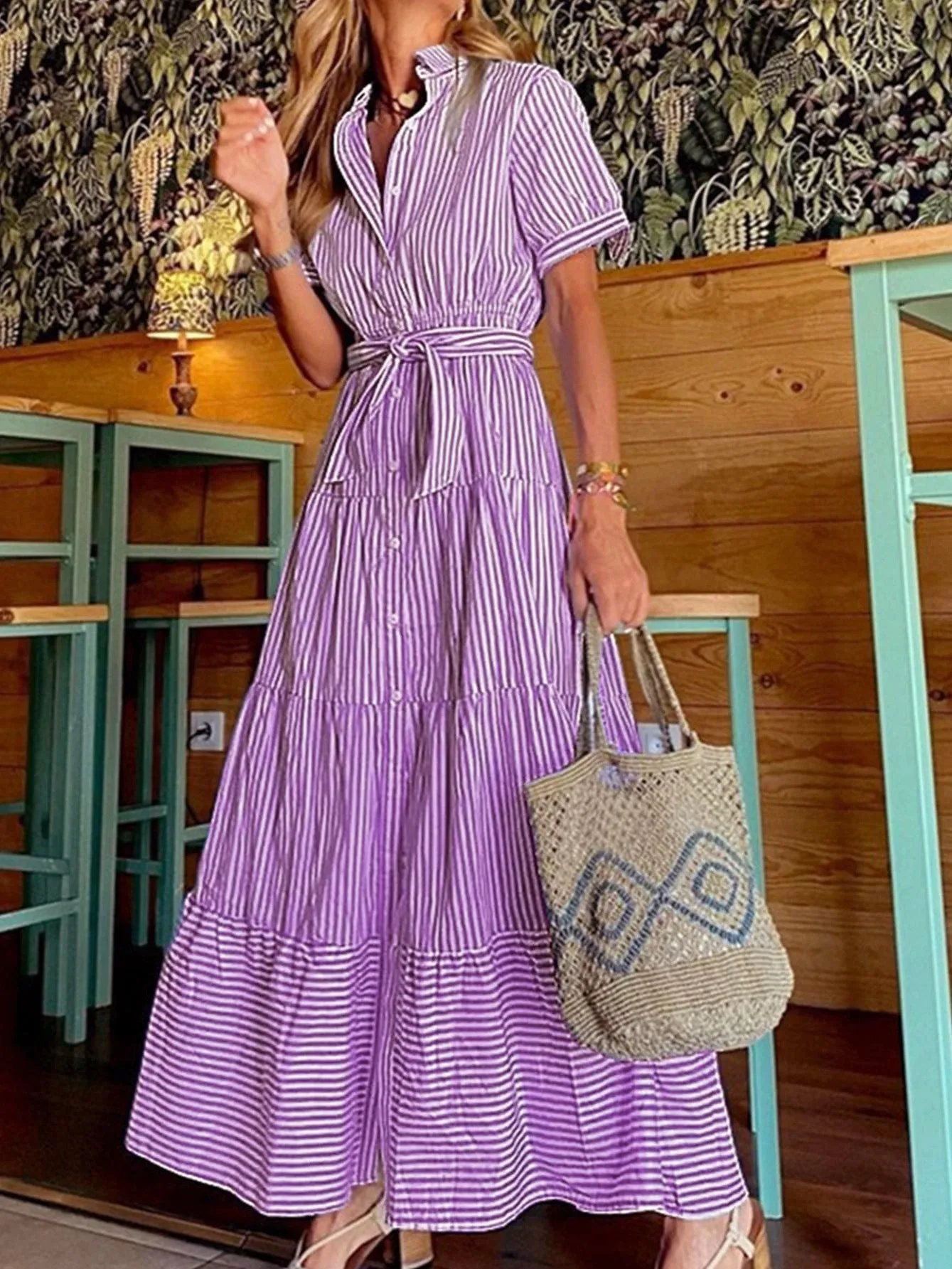 Trendy Loose-Fit Printed Dress
