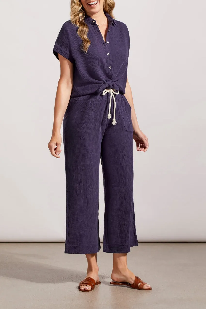 Tribal Wide Leg Pant With Drawstring