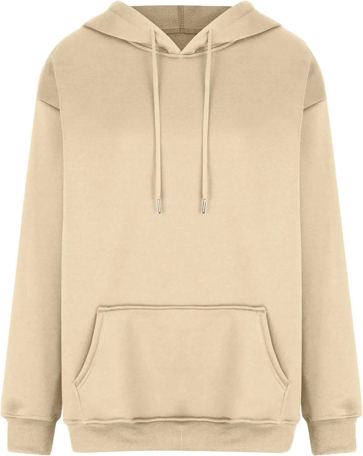 Womens Sweatshirts Trendy solid color Hoodie Casual Fleece Pullover Drawstring Fall Sweater Comfort Hoodie Hiking Clothes